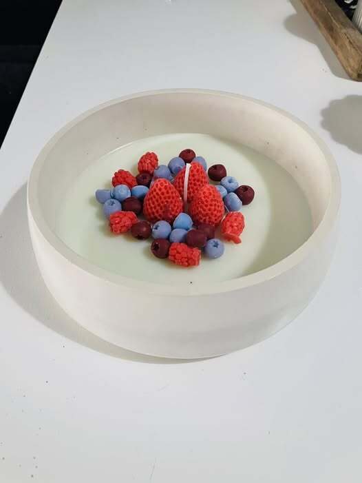 Gyümölcstál gyertya